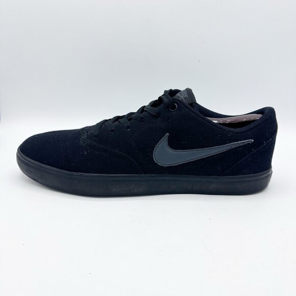 Nike SB Skate Shoes Men's 11 Black Check Solarsoft Canvas Skateboarding Sneakers - Picture 1 of 9